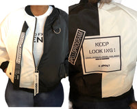 KEEP LOOKING BOMBER JACKET